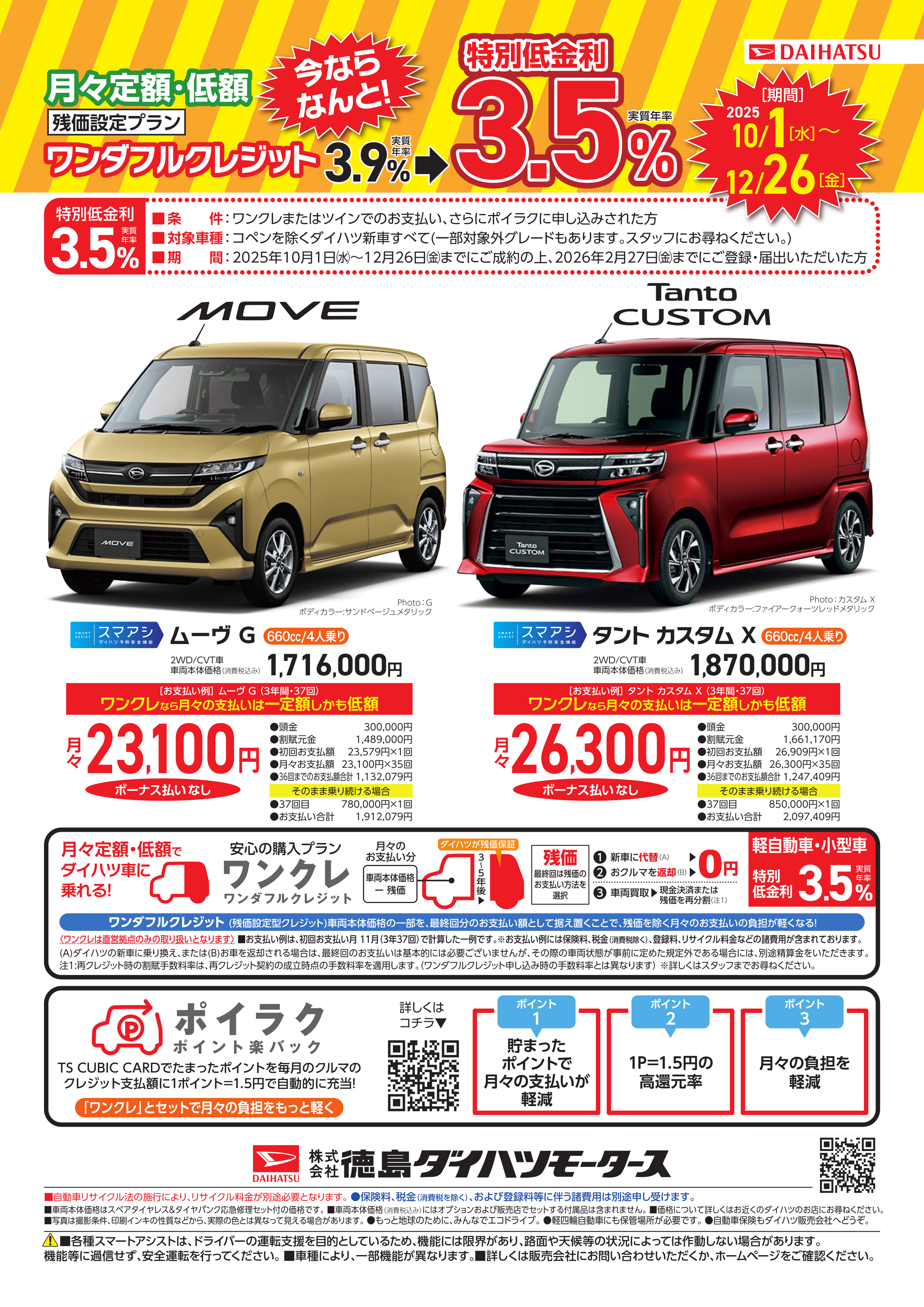 ンダフルクレジット特別低金利3.5％キャンペーン